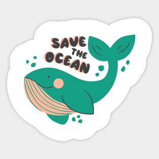 Save the ocean Sticker